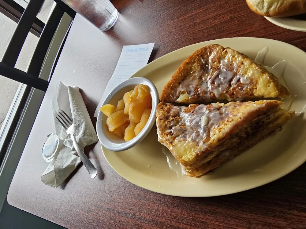 Apple Cinnamon French Toast w Side of Fried Apples