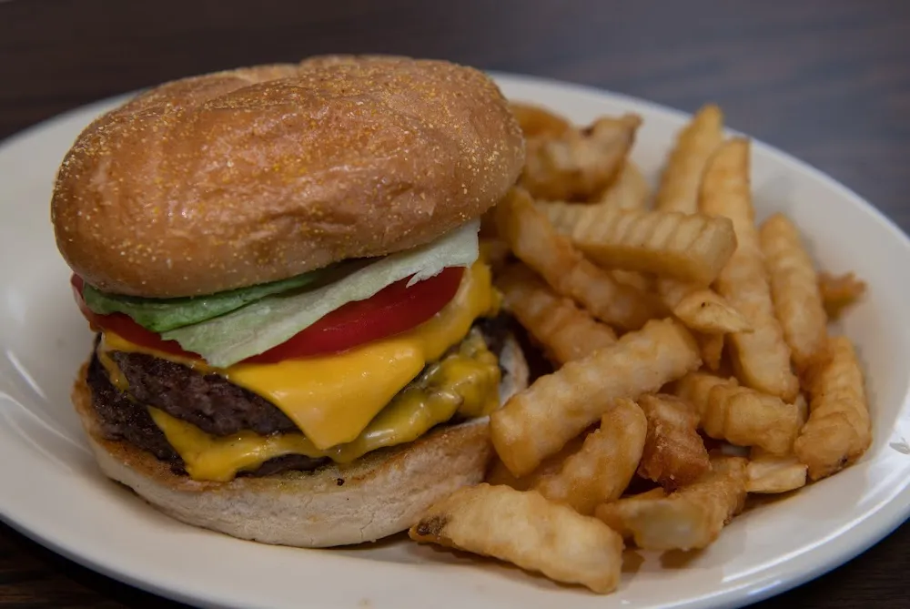 Double Cheeseburger and Fries