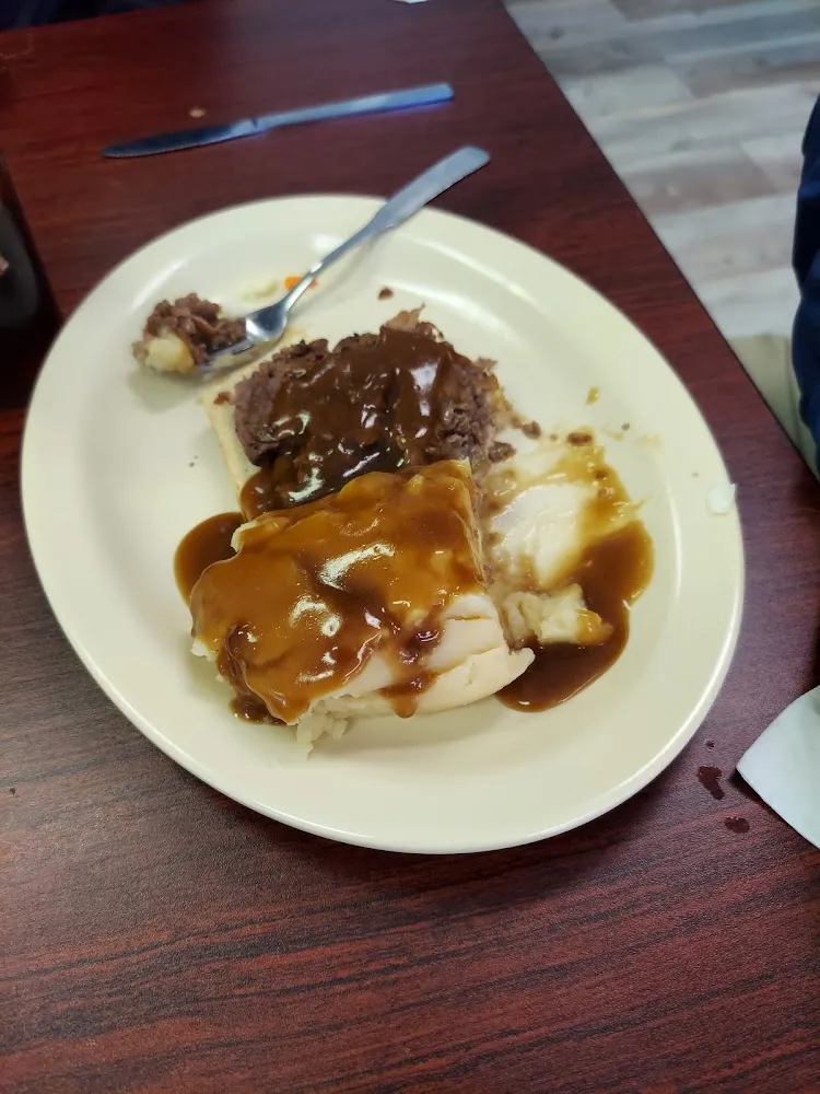 Open Faced Roast Beef Sandwich